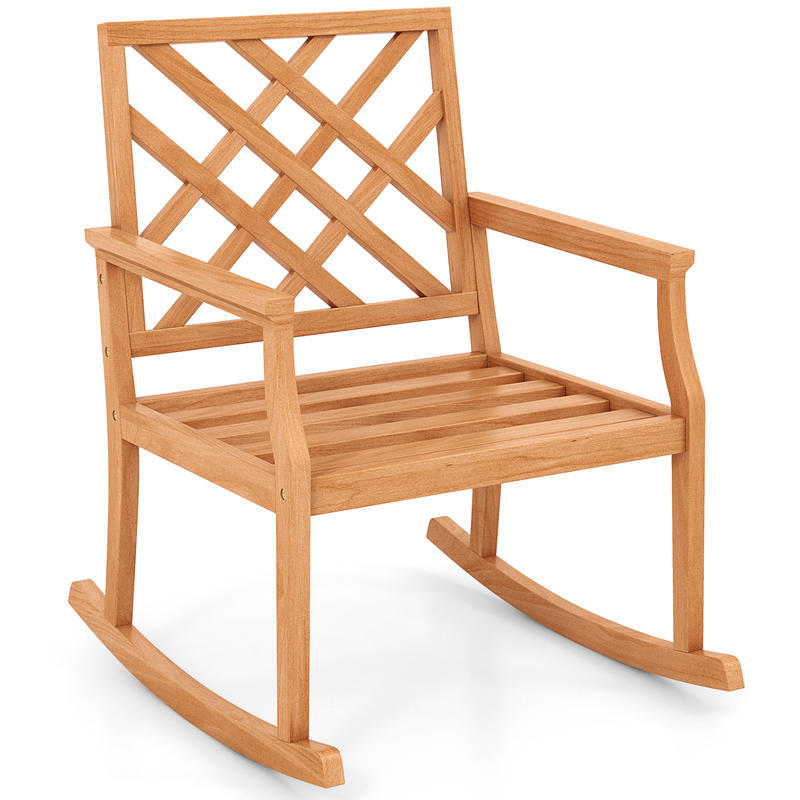 Outdoor Furniture Rocking Chair - Sedia a dondolo in legno di