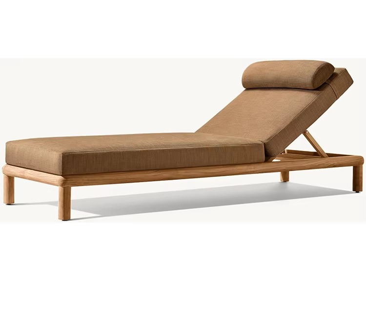 Outdoor Furniture Prices - Lettino Prendisole Elegante in Legno Massello