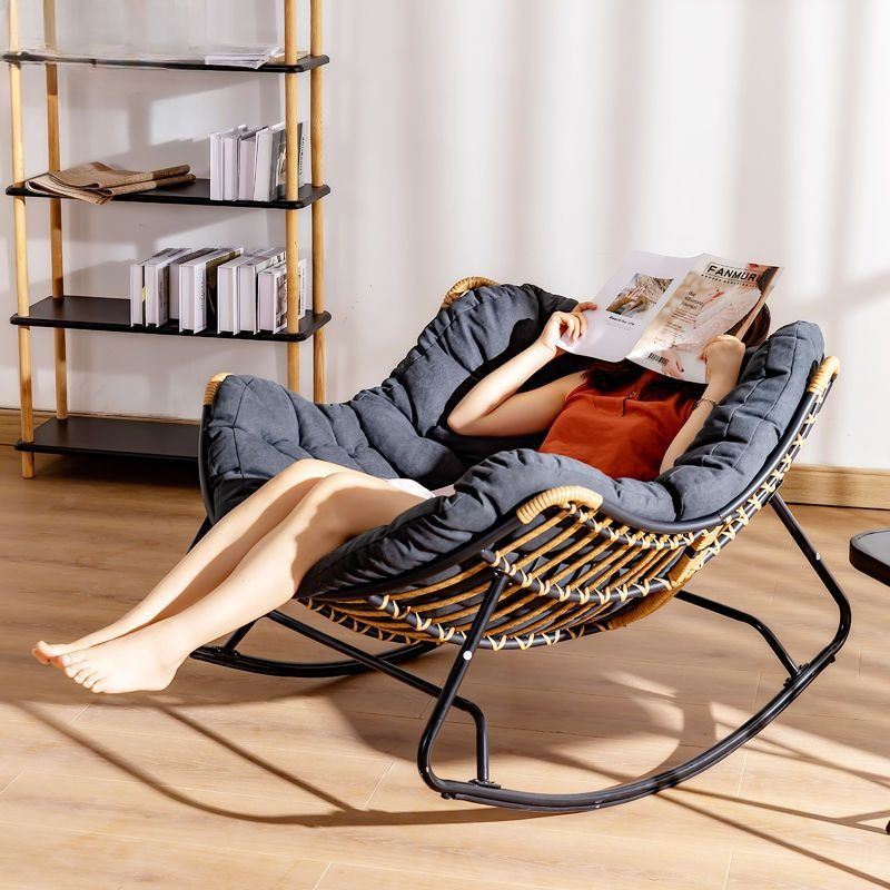 Sedia a Dondolo in Rattan Stil - Outdoor Furniture Rocking Chair recensione e prezzo