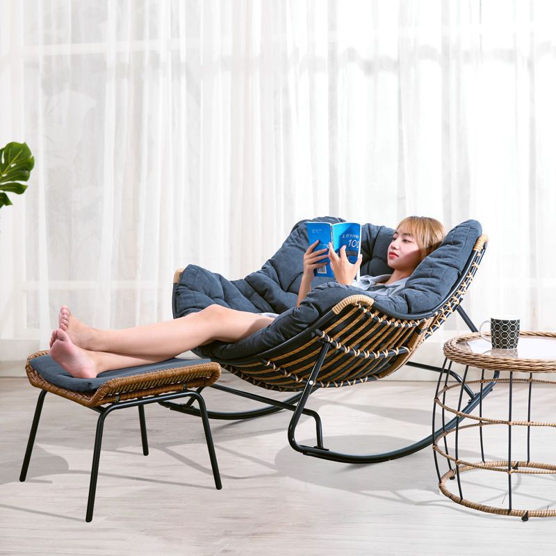 Sedia a Dondolo in Rattan Stil - Outdoor Furniture Rocking Chair recensione e prezzo