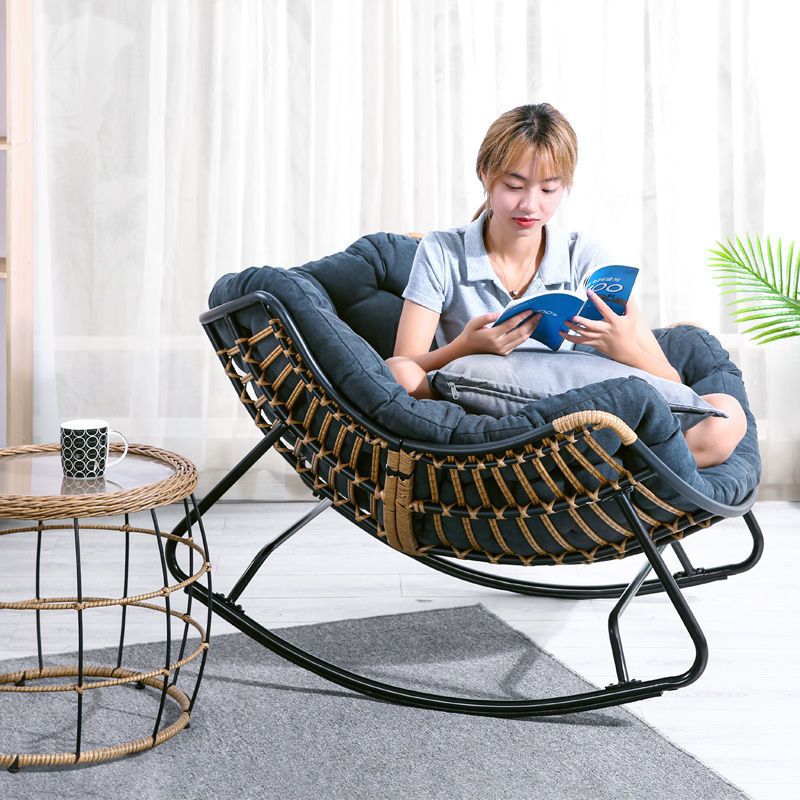 Sedia a Dondolo in Rattan Stil - Outdoor Furniture Rocking Chair recensione e prezzo
