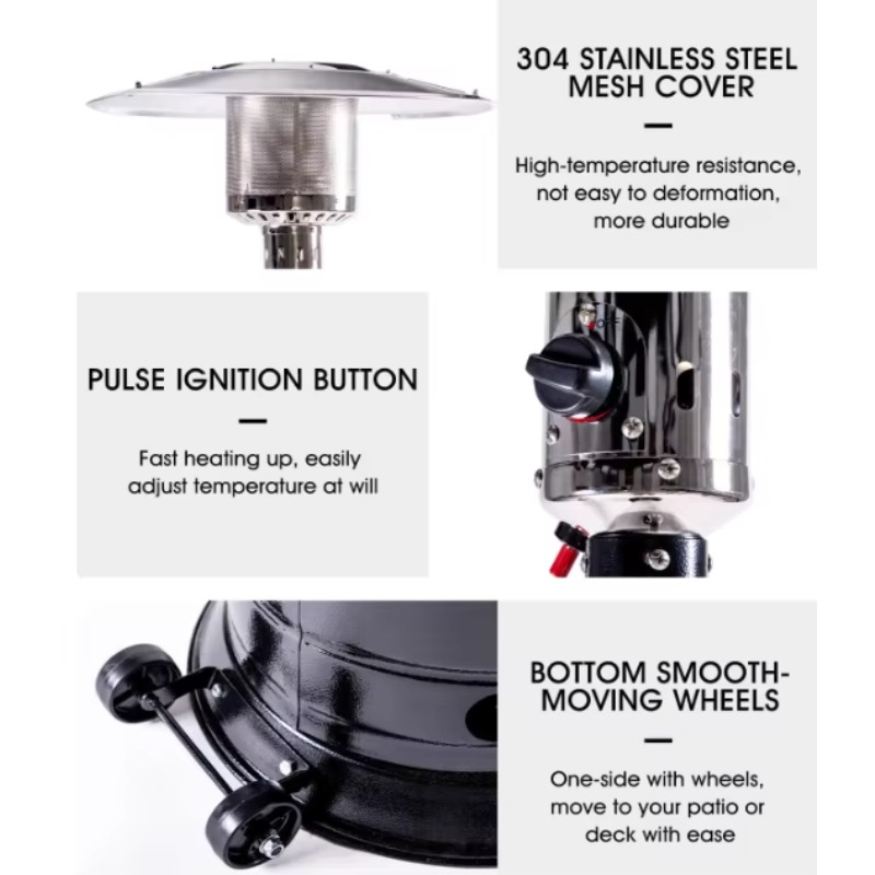 Riscaldatori da esterno con ru - Patio Heater Standing recensione e prezzo
