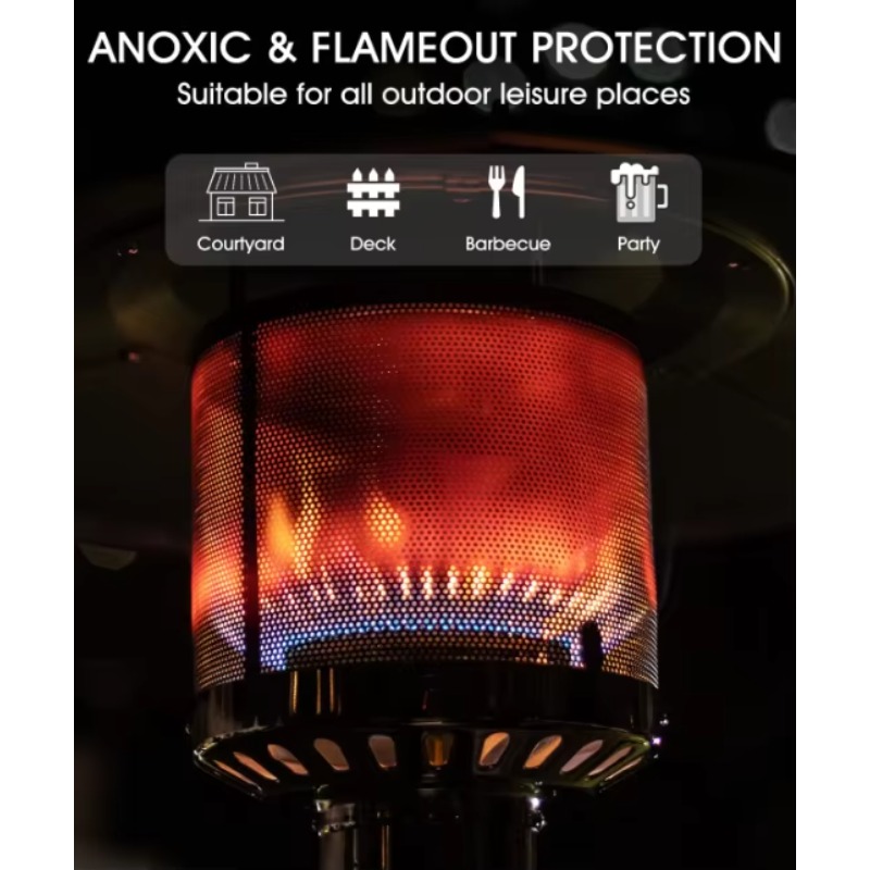 Riscaldatori da esterno con ru - Patio Heater Standing recensione e prezzo