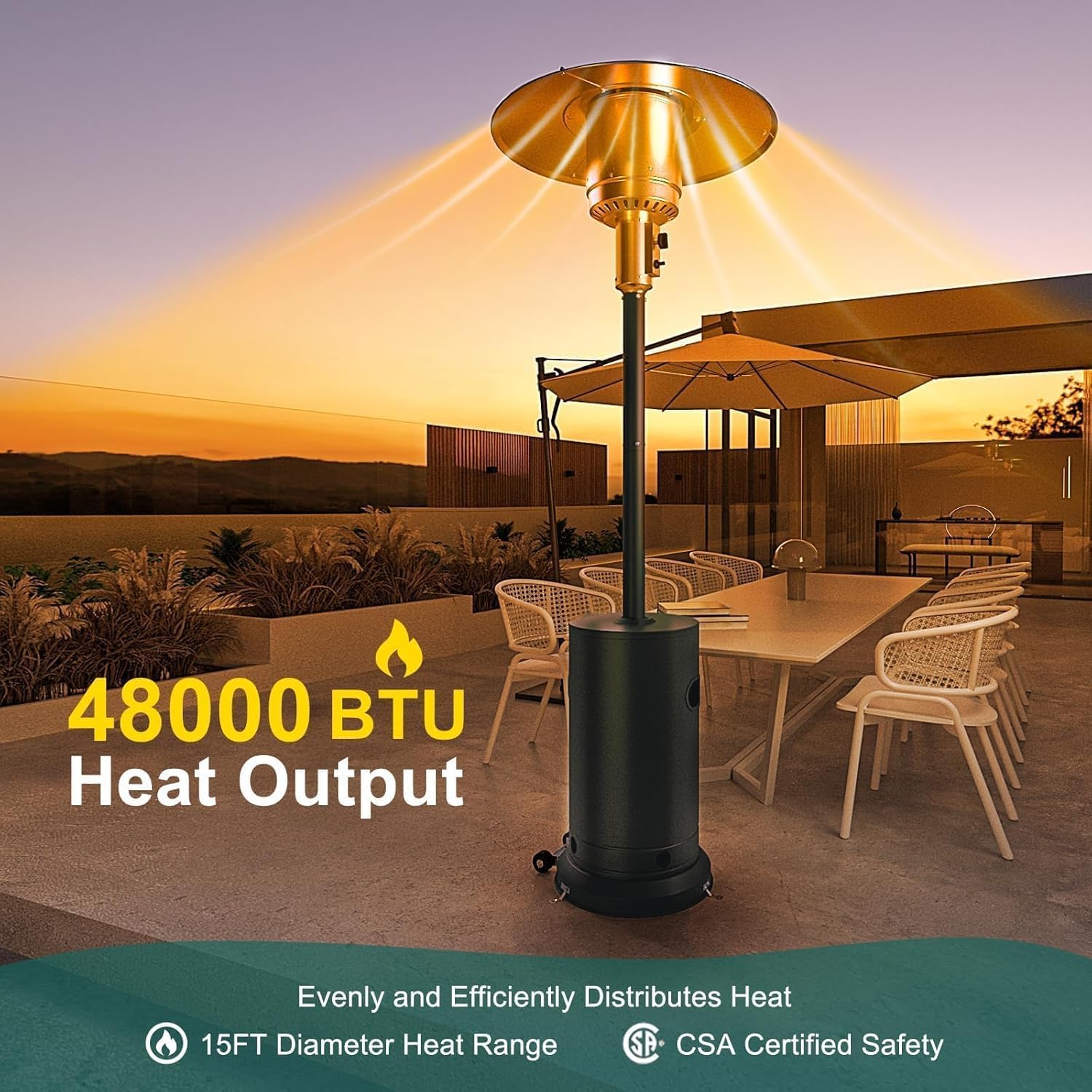 Lampada termica da esterno da  - Patio Heater Standing recensione e prezzo