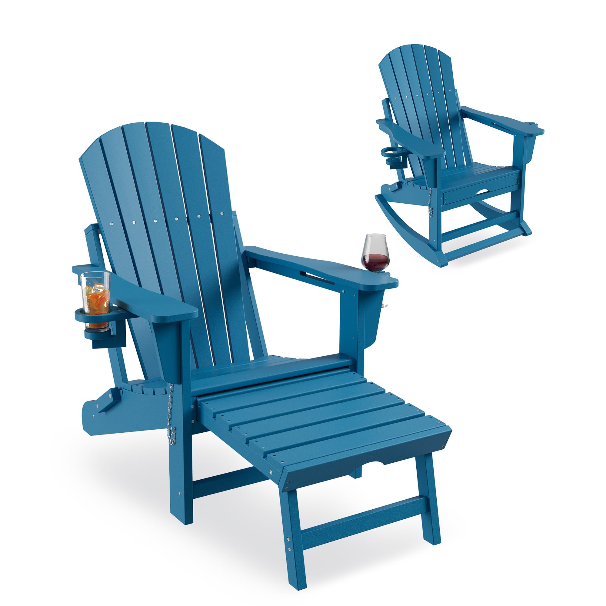 Sedie a dondolo pieghevoli con - Outdoor Furniture Rocking Chair recensione e prezzo